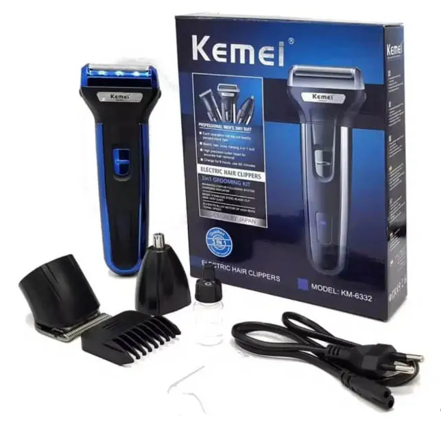 KM-6330 3 In 1 Hair Trimmer Grooming Kit