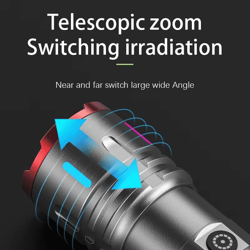 X03 Japanese Laser Cannon Ultra-Bright Rechargeable Flashlight